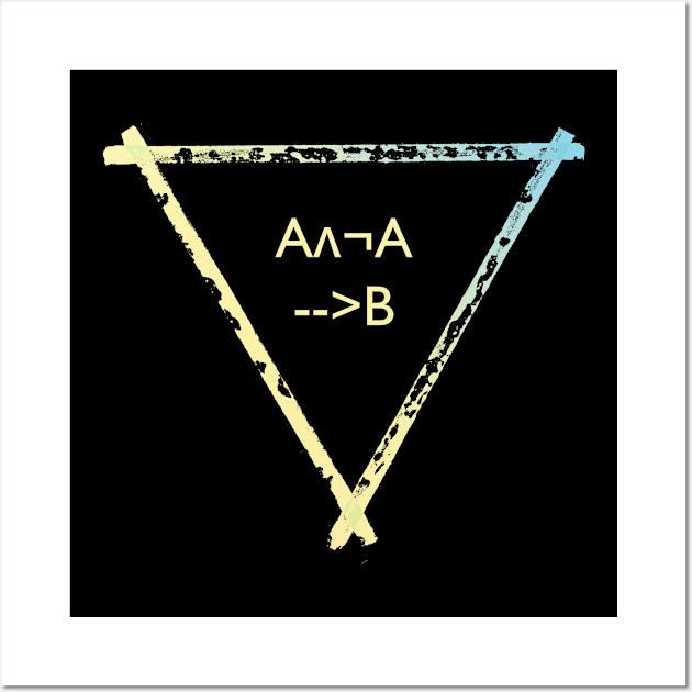 Logic and triangle Wall Art by Blacklinesw9